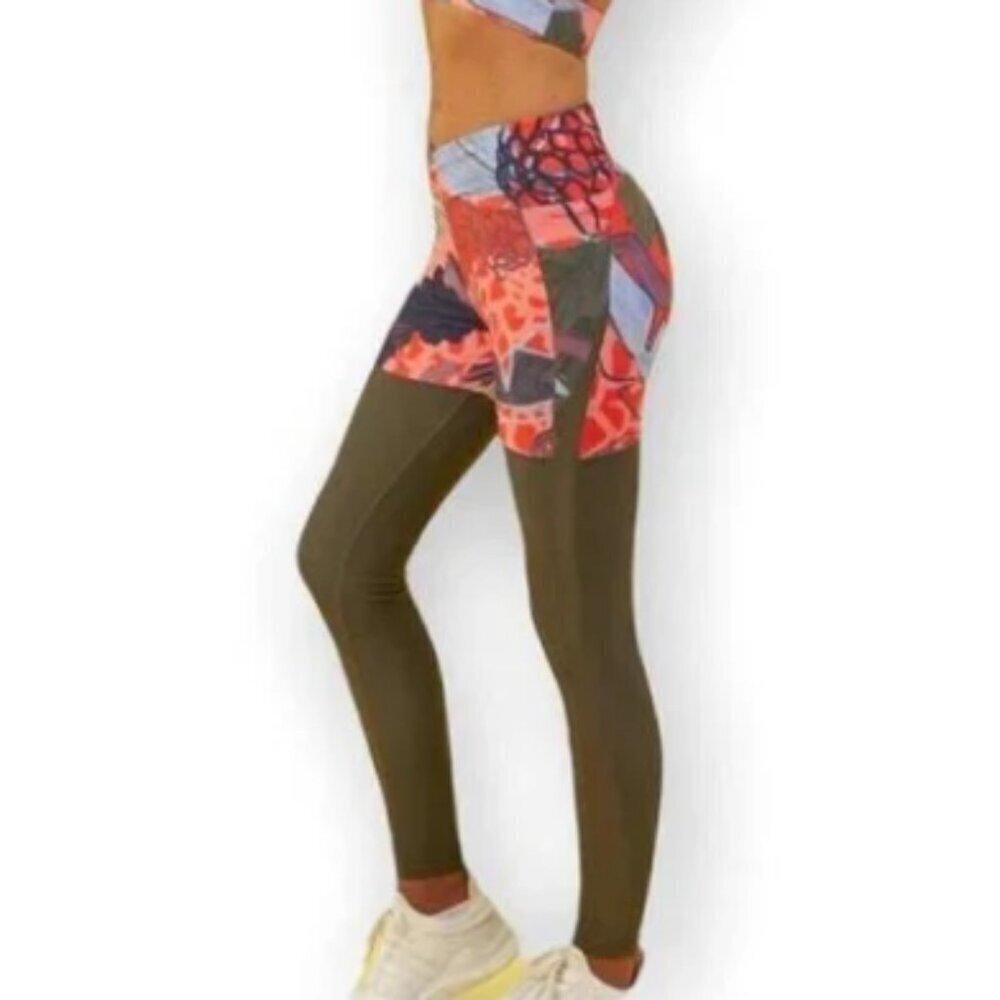 Nikki Blackketter by Gymshark Dynamic Leggings in Pineapple Print Size XS